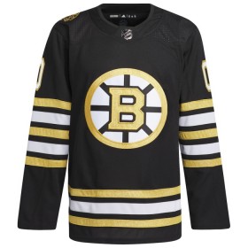 Boston Bruins Dresy Personalizované 100th Anniversary Adidas 2023-24 Černá Authentic - Pánské
